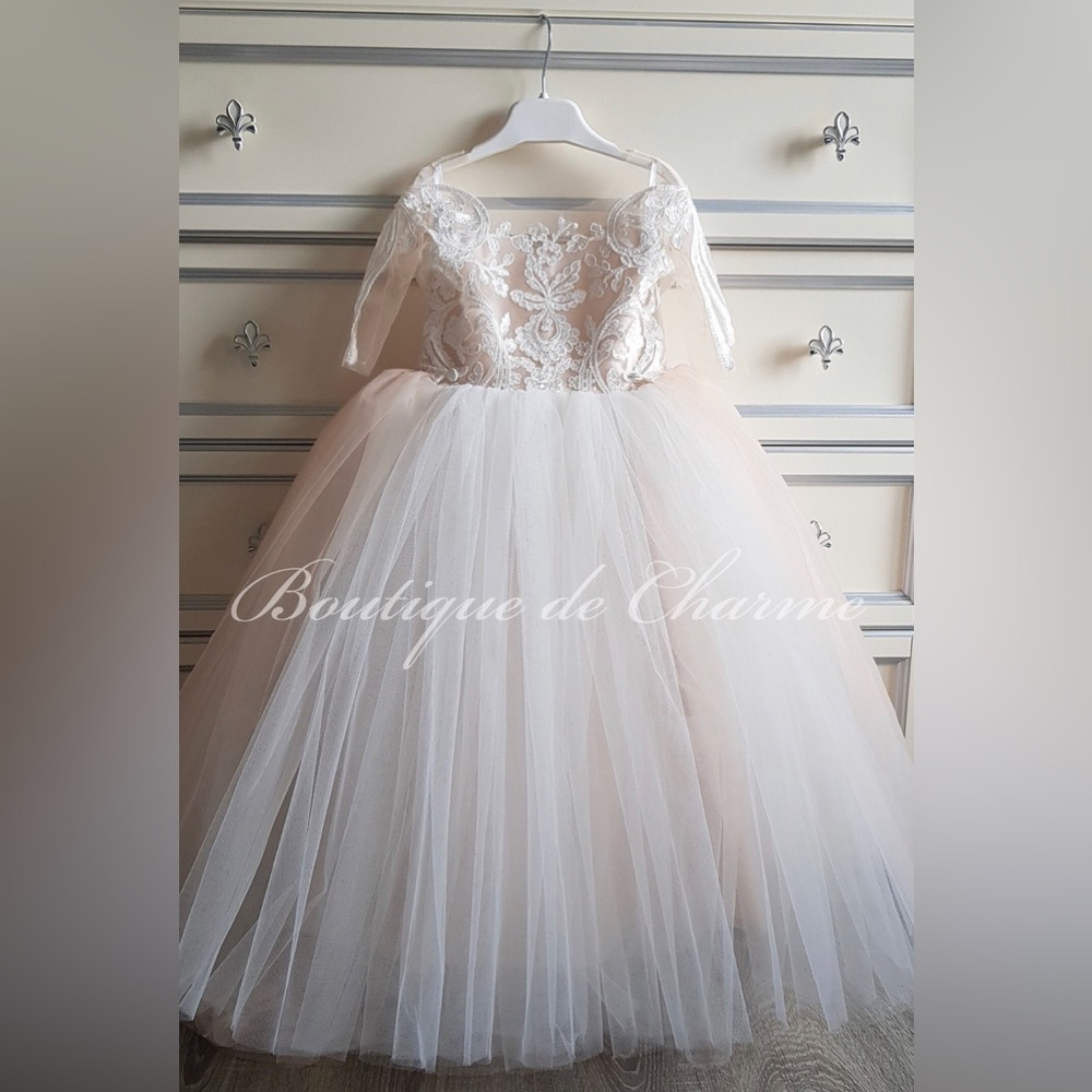 Flower girl dress- ivory